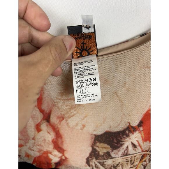 Vintage Jean Paul Gaultier Soleil Fuzzi Patchwork Mesh Dress 90s/2000s /L - Picture 10 of 12